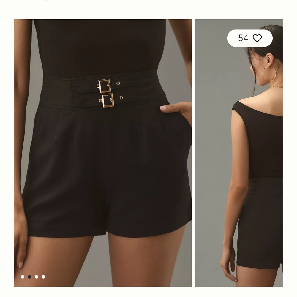NWT Bishop + Young Kimberly high waisted shorts size medium -anthropology